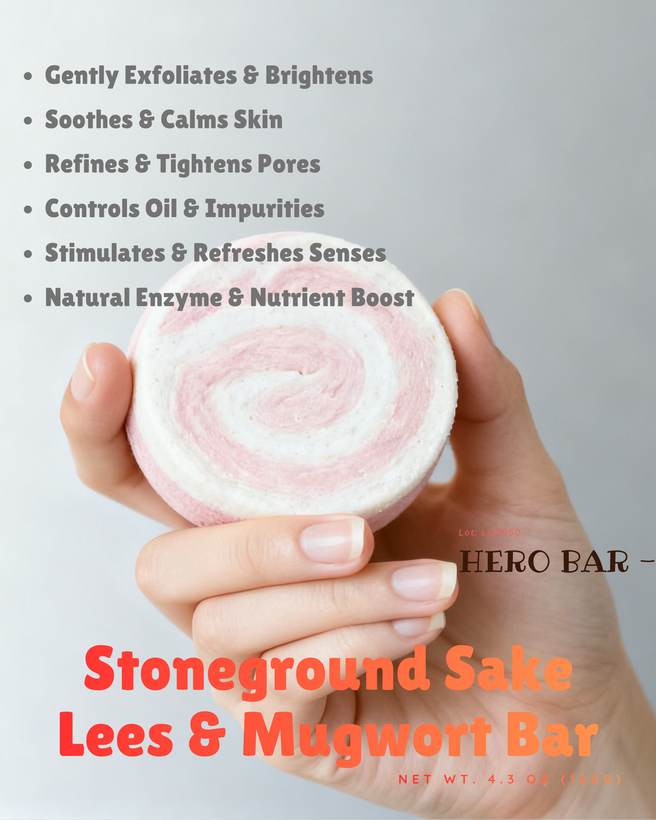 Stoneground Sake Lees & Mugwort Bar